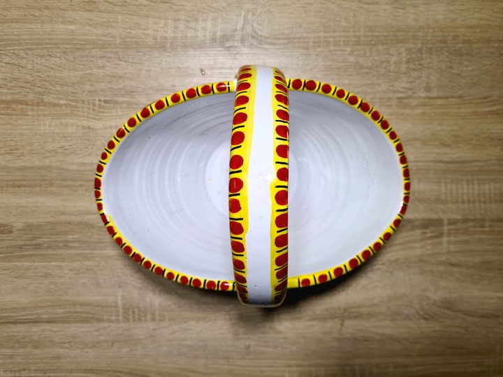koszyk 35cm z motywem cytryn i winogron ceramiczny doniczka 6.jpg