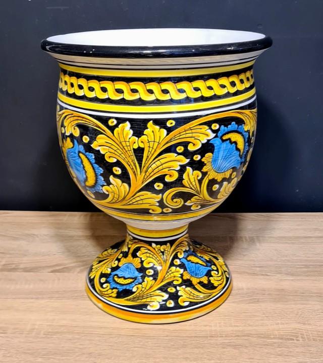 donica sycylijska na nozce 45cm czarno-zlota 4.jpg