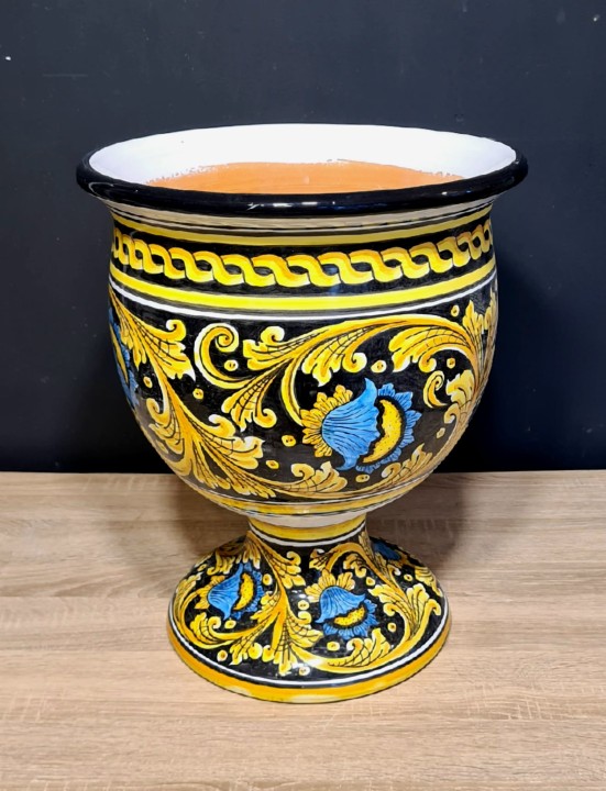donica sycylijska na nozce 45cm czarno-zlota 5.jpg