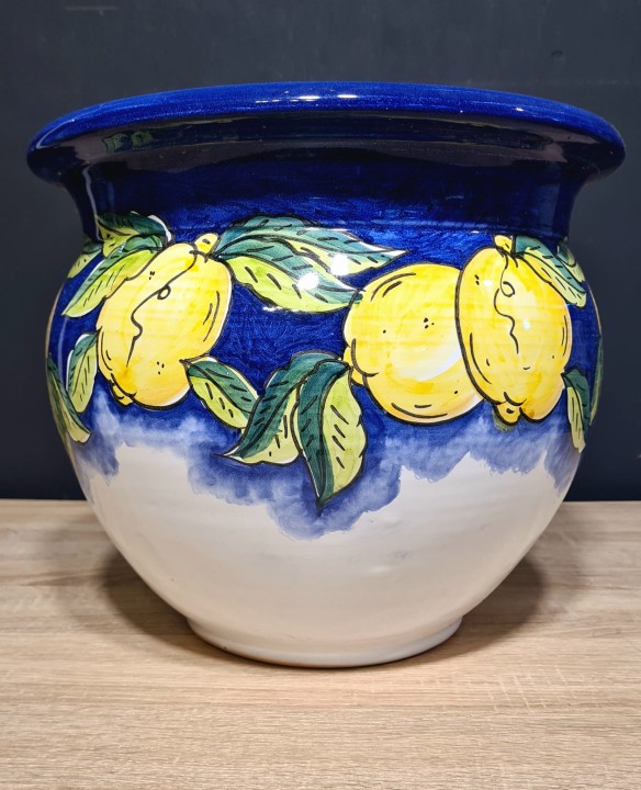 donica ceramiczna 25cm wysokosci cytryny niebieska biala.jpg