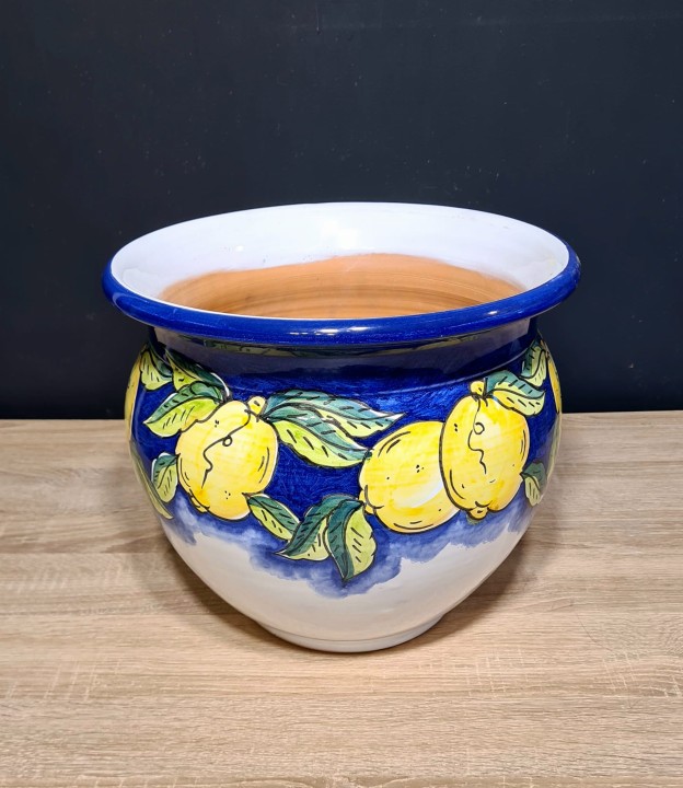 donica ceramiczna 25cm wysokosci cytryny niebieska biala 2.jpg