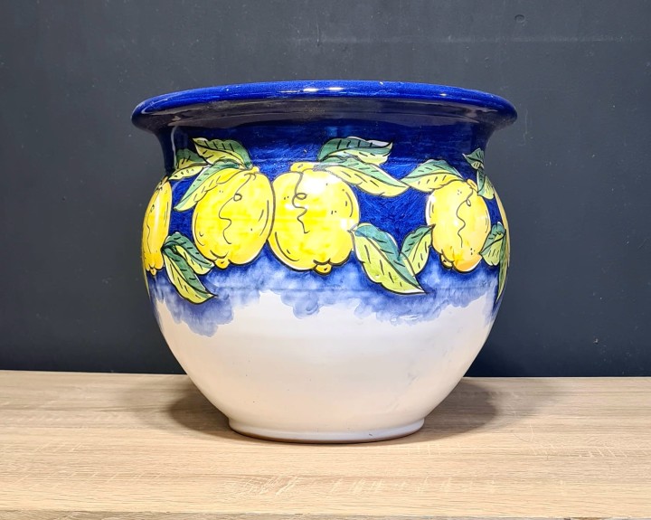 donica ceramiczna 25cm wysokosci cytryny niebieska biala 5.jpg
