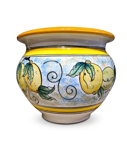 donica ceramiczna 25cm wysokosci cytryny zółta tlo.png