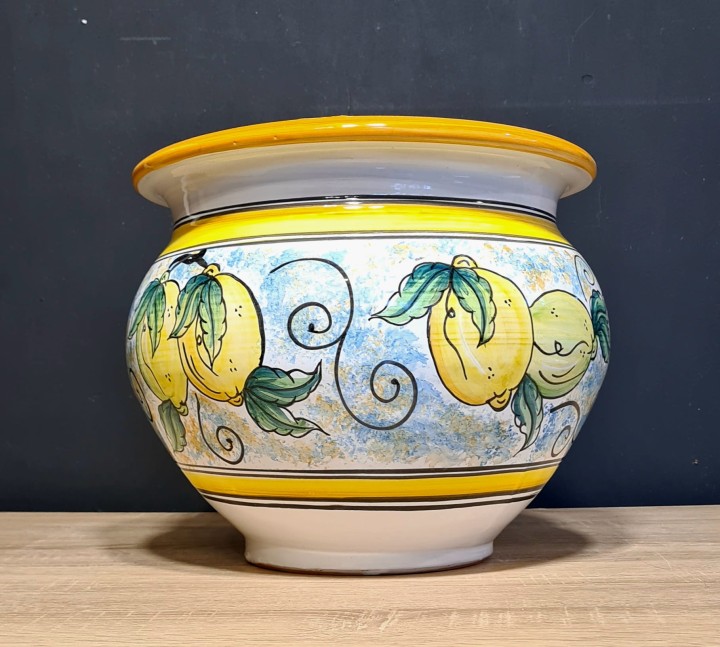 donica ceramiczna 25cm wysokosci cytryny zółta.jpg