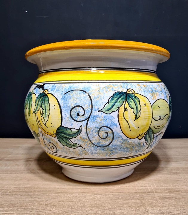 donica ceramiczna 25cm wysokosci cytryny zółta 2.jpg