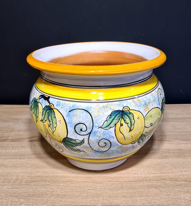 donica ceramiczna 25cm wysokosci cytryny zółta 3.jpg