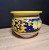 donica ceramiczna recznie malowana 23cm wysokosci, cytryny na granatowym tle z wzorami 4.jpg