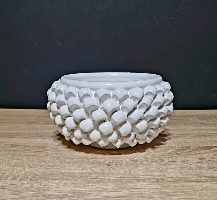 sycylijska szyszka doniczna pinia 25cm szerokosci recznie robiona 2.jpg