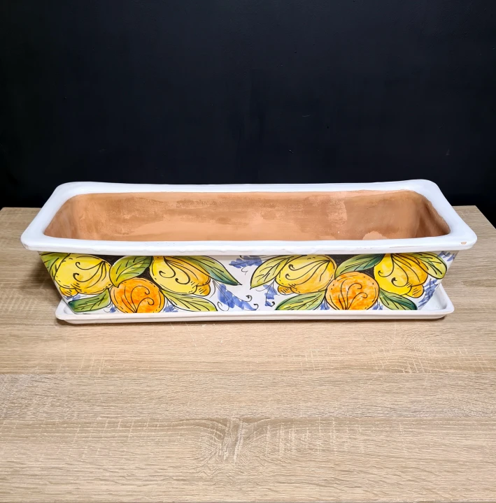 doniczka ceramiczna parapetowa sycylijska 60cm z motywem cytryn 2.jpg