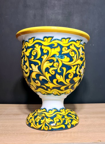 duza donica ceramiczna w sycylijskie wzory 40cm recznie malowana.jpg