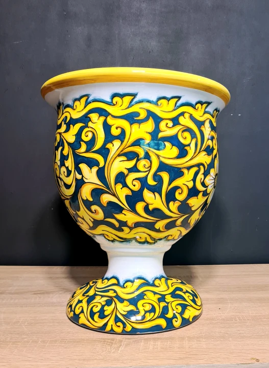 duza donica ceramiczna w sycylijskie wzory 40cm recznie malowana.jpg