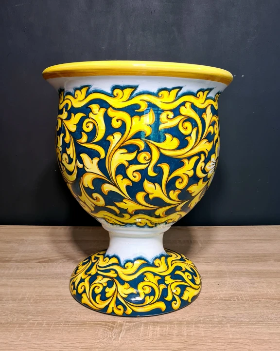 duza donica ceramiczna w sycylijskie wzory 40cm recznie malowana 2.jpg
