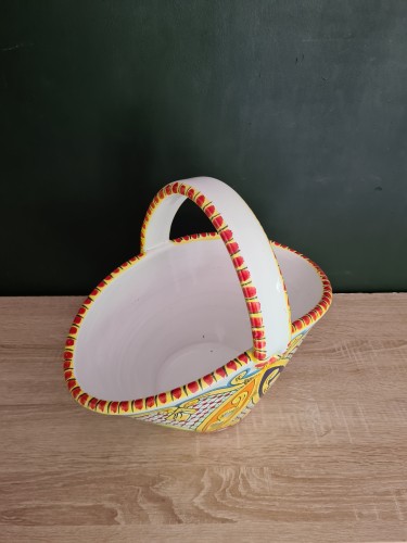 ceramiczny koszyk recznie malowany w sycylijskie wzory 3.jpg