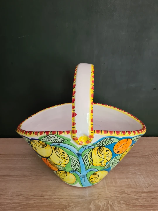 ceramiczny koszyk recznie malowany z wzorem pomaranczy 3.jpg