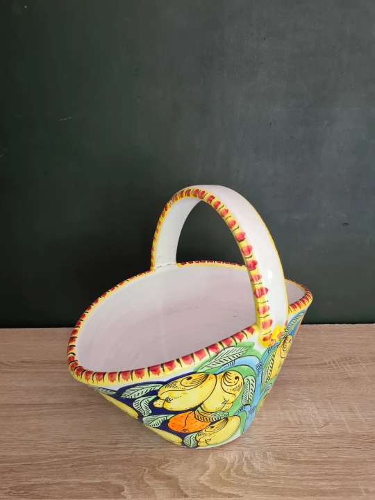 ceramiczny koszyk recznie malowany z wzorem pomaranczy 4.jpg