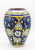 donica XXL ceramiczna 50cm granatowa z kwoatem tlo.png