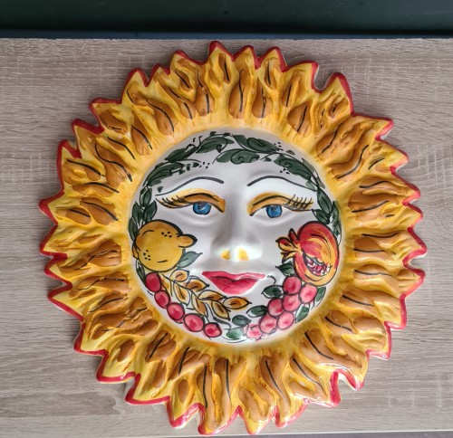 dekoracja wiszaca ceramiczna sycylijskie slonce z granatem.jpg