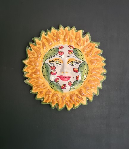 dekoracja wiszaca ceramiczna sycylijskie slonce z opuncja 4.jpg