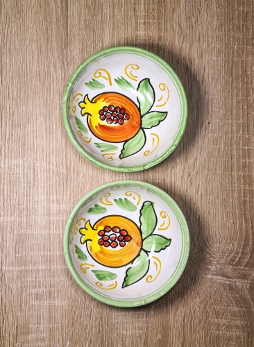miseczka salaterka ceramiczna zielona z granatem.jpg