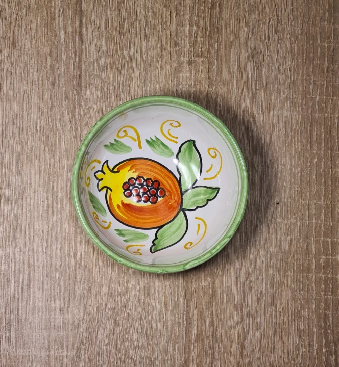 miseczka salaterka ceramiczna zielona z granatem 7.jpg