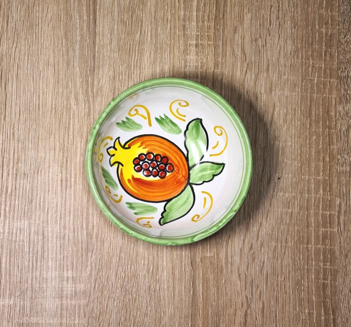 miseczka salaterka ceramiczna zielona z granatem 8.jpg