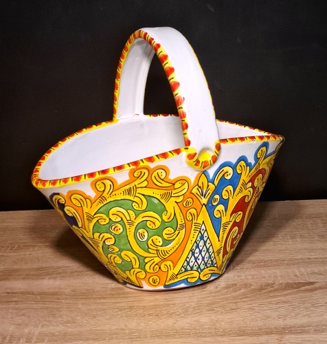 ceramiczny-koszyk-doniczka-recznie-malowany-barwny-zielono-zolty-wzor.jpg
