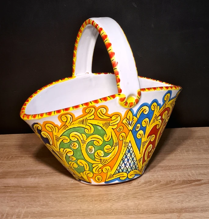 ceramiczny-koszyk-doniczka-recznie-malowany-barwny-zielono-zolty-wzor.jpg