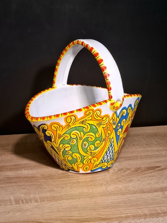 ceramiczny-koszyk-doniczka-recznie-malowany-barwny-zielono-zolty-wzor-2.jpg