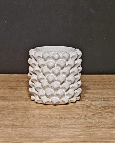 ceramiczna-biala-doniczka-flakon-szyszka-pinia-13cm-cylindryczna.jpg