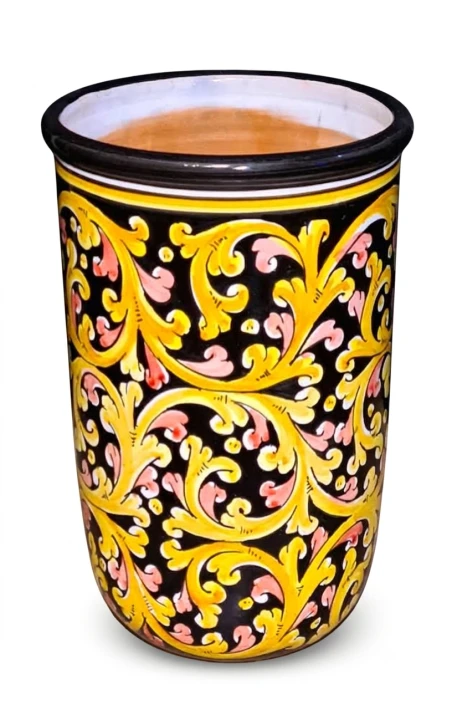 donica_wysoka_ceramiczna_cylindryczna_40_cm_czarno_zlote_wzory_tlo.png