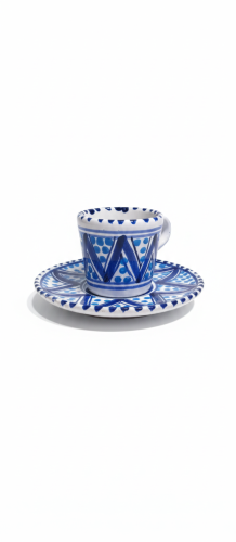 Filizanka Espresso ze spodkiem tunezyjsie wzory recznie malowana 2.png