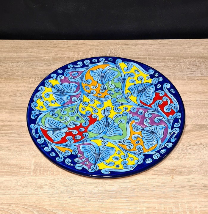 Recznie malowany talerz XXL 44cm unikatowy prezent 11.jpg