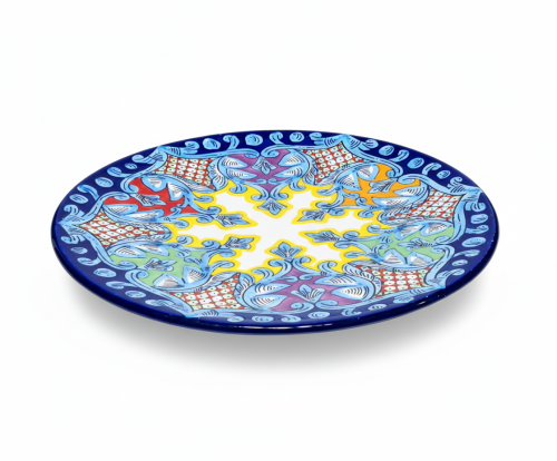 Recznie malowany talerz XXL 44cm unikatowy prezent tlo 18.png