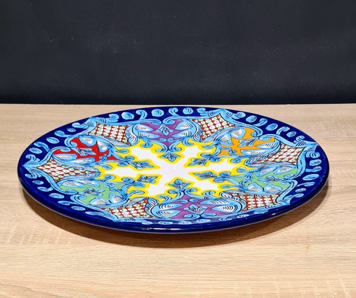 Recznie malowany talerz XXL 44cm unikatowy prezent 7.jpg