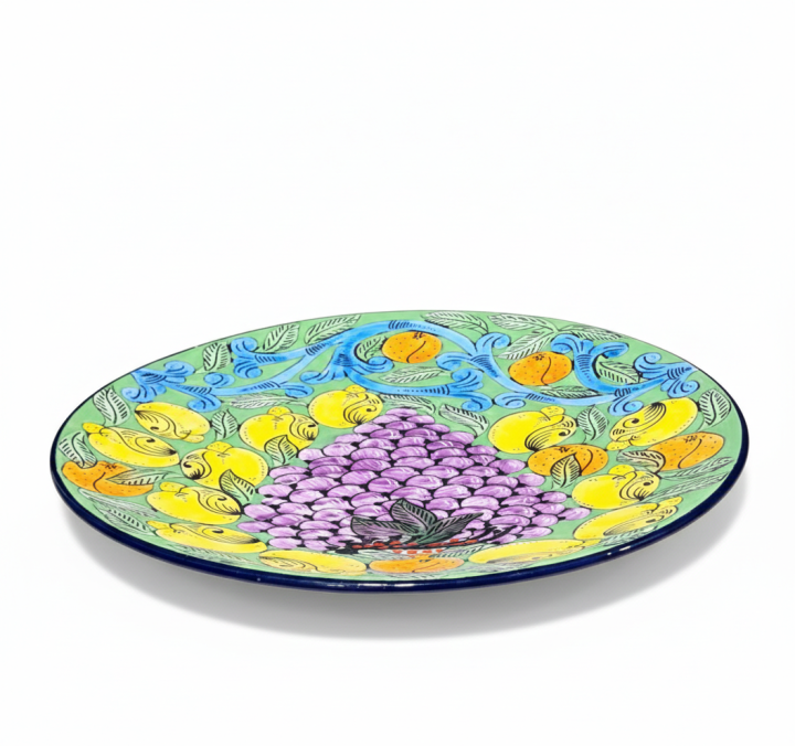 Recznie malowany talerz XXL 44cm unikatowy prezent tlo 12.png