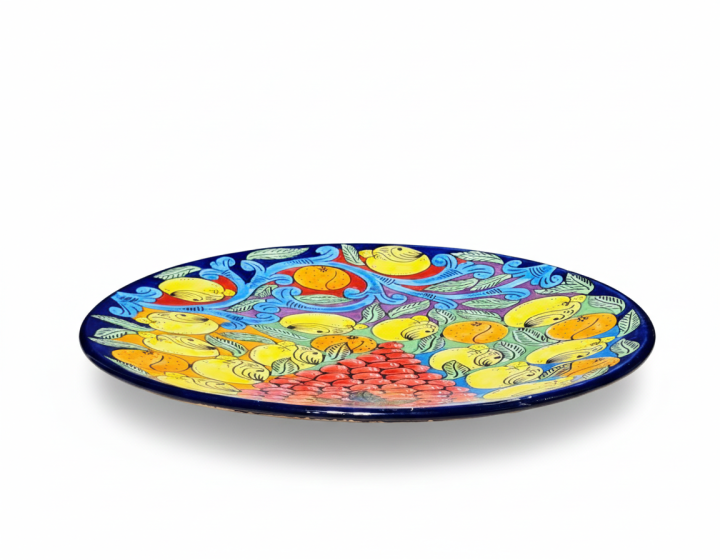 Recznie malowany talerz XXL 44cm unikatowy prezent tlo 15.png
