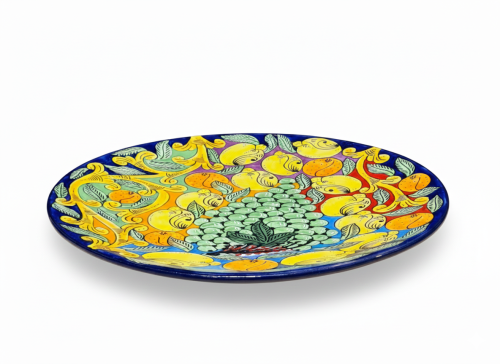 Recznie malowany talerz XXL 44cm unikatowy prezent tlo 9.png