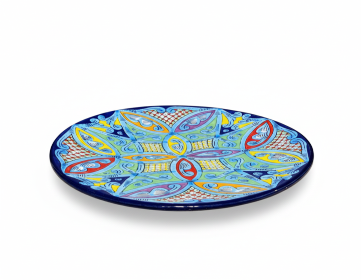 Recznie malowany talerz XXL 44cm unikatowy prezent tlo 8.png